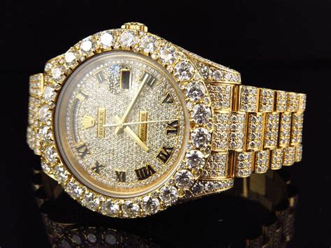 massive gold fake diamond mens watch|most accurate watches on the market.